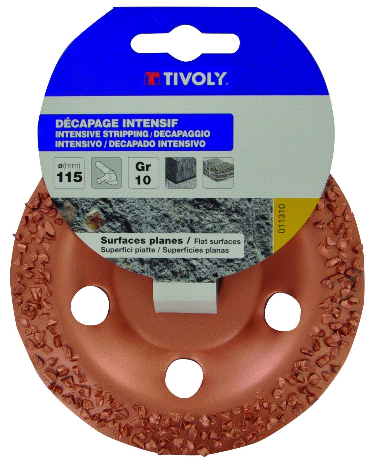 Tivoly XT10112011310 Carbide Surface Disc for D115 Grinder Grit XXL