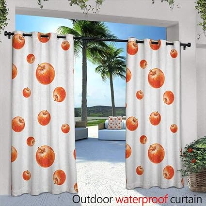Amazon Com Marilds Apple Thermal Insulated Blackout Curtains