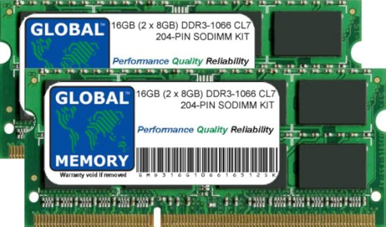 16GB (2 x 8GB) DDR3 1066MHz PC3-8500 204-PIN SODIMM MEMORY RAM KIT COMPATIBLE WITH MACBOOK & MACBOOK PRO 13" (MID 2010)