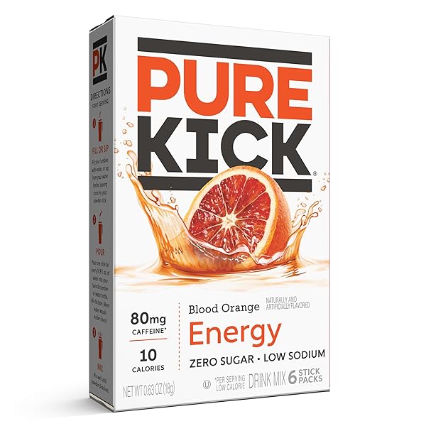 PURE KICK ENERGY SINGLES TO GO DRINK MIX,...