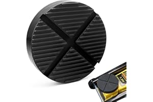 Floor Jack Rubber Pad 1 Pack, JUKFITA Durable Cushion Jack Pad, Pinch Weld Side Frame Rail Protector