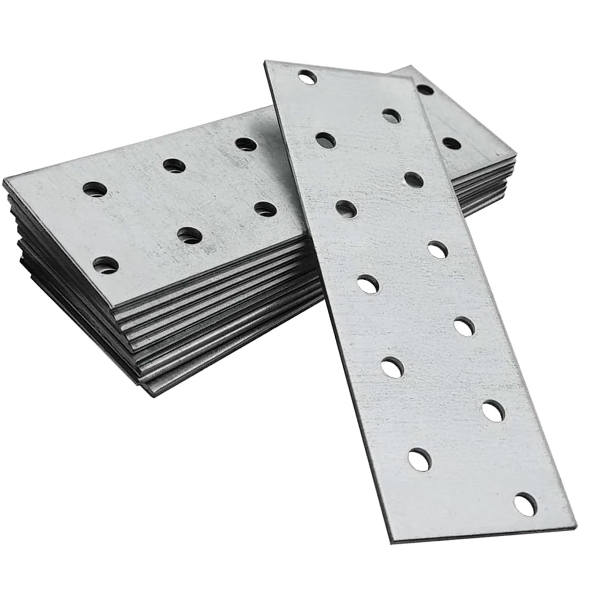 Flat Bracket 60 x 140 x 2mm Connecting Joining Plate ( Pack of: 1 ) Galvanised Heavy Duty Metal Steel Sheet Premium Flat Joining Bracket Plates DIYUK