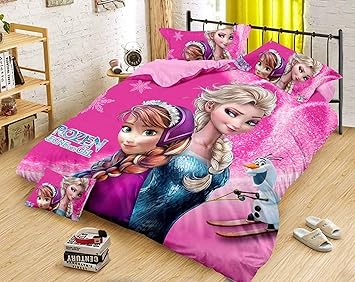 Cairo Kids Cartoon Print Comforter Set Frozen Kids Design