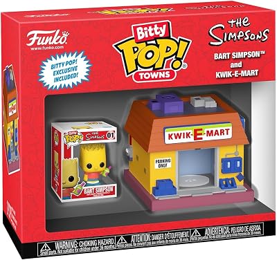 Os Simpsons Bart Simpson e Kwik-E-Mart Figura de Vinil (Bitty Pop! Town) Pop sem classificação! Padrão