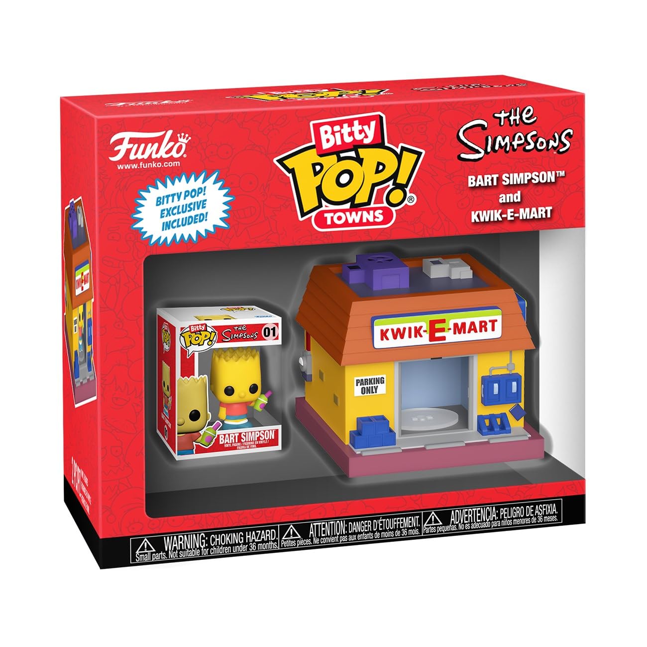 Funko Pop Bitty Town: Simpsons - Bart Simpson and