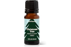 Plant Therapy Christmas Tree Holiday Essential Oil Blend 10 mL (1/3 oz) Crisp & Refreshing, Traditional Holiday Scent, Supports a Healthy Respiratory System