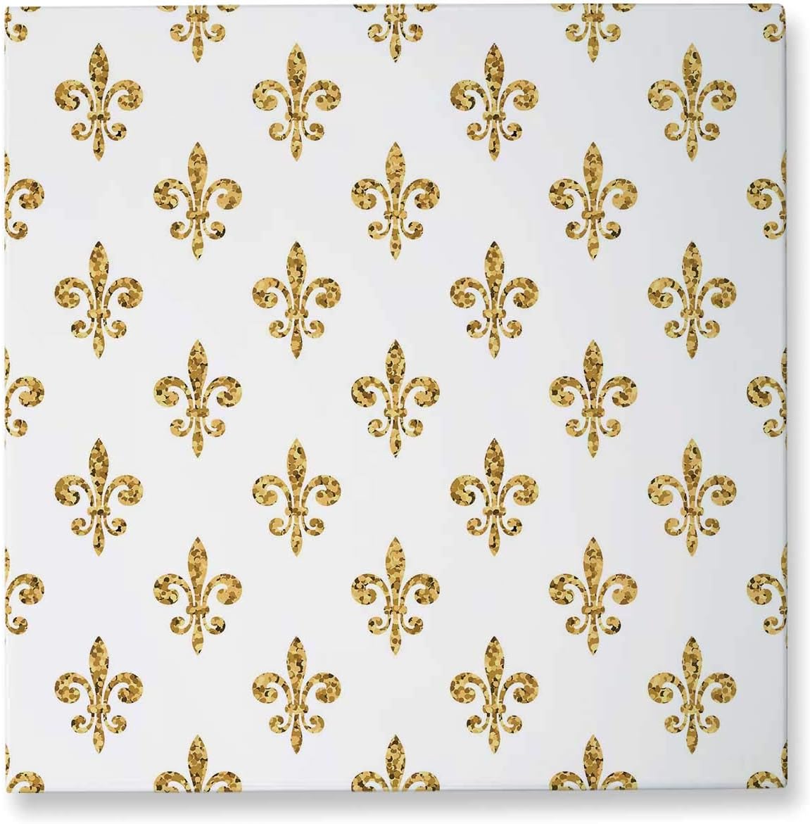 Pummelouty Golden Fleur de lis Seamless Pattern.Gold