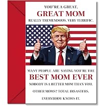 Amazon.com : WENHUI Funny Trump Mothers Day Card from Daughter ...