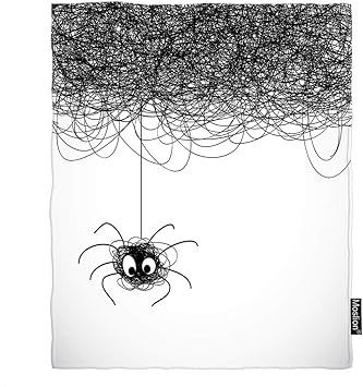Amazon Com Moslion Spider Throw Blanket Cute Funny Insect Spiders