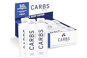Carbs Fuel Original 50g Energy Gel - 50g Carbs Per Gel - No Preservatives, No Gelling Agents - Vegan & Gluten-Free - High-Carb Endurance Fuel - 18 Pack