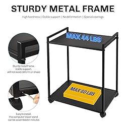 Liitrton Computer Tower Stand, 2-Tier CPU Stand PC