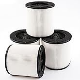 4 Pack B-D02L/M05 Replacement Filter Compatible with MOOKA, for VEWIOR B-D02U, for KOIOS B-D02L, for Tailulu D10 Air Purifi-er, H13 True HEPA Filters