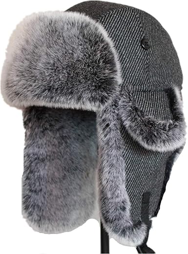 mens winter fur hats with ear flaps