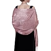 Jmkcoz Women's Pashmina Shawls Wraps Scarf for Evening Dresses Bridal Bridesmaid Wedding Winter Large Warm Soft Silky Scarves