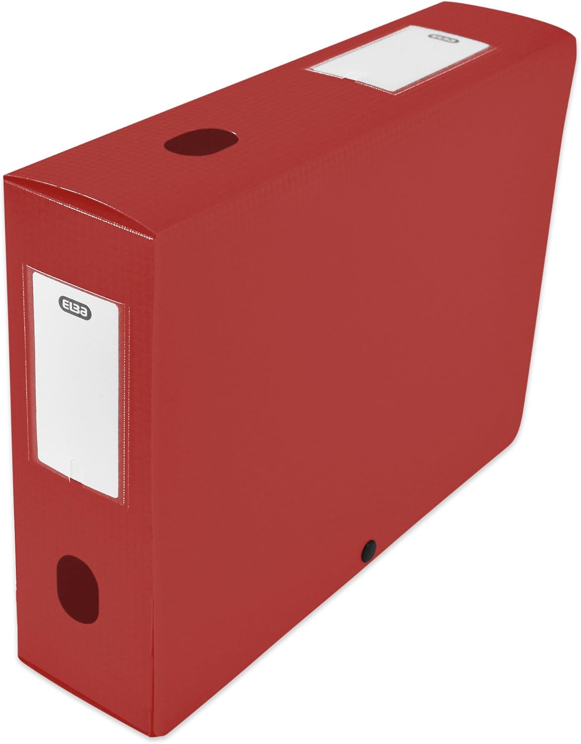 Elba Box File Opaque Self 80 mm Spine Polypropylene 24 x 32 cm Red, Random Color, 33 x 2.5 x 25 cm