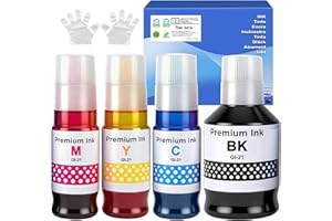 GI-21 GI21 G3270 G3290 Ink Bottles 4 Color Multipack Compatible High Capacity for Canon G3260 G2260 G1220 G1230 G2270 G4270 G