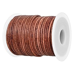 GENIQUE Real/Genuine Round Leather String Cord for