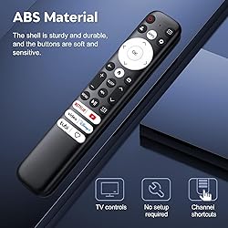 Replacement for Hisense-Google-TV-Remote, Universal