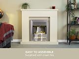 Adam Lomond Stone Effect Fireplace with Helios Brushed Steel Electric Fire 39 view 5