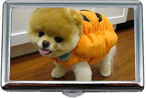 Amazon スチールタバコケースメタルボックス Pupp犬ペットboo犬 女性のためのクレジットカードケースmen インテリア オンライン通販