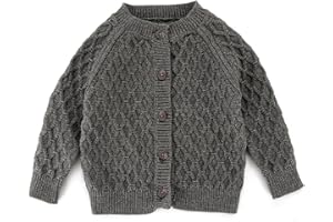 Simplee kids Baby Cardigan Cable Knit Toddler Cardigan Long Sleeve Fall Winter Open Front Knit Sweaters