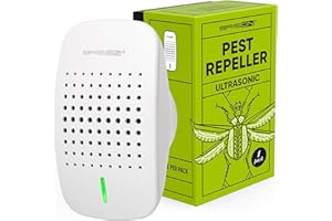 VELOCENTRIC Ultrasonic Pest Repeller Plug in – Bionic and Ultrasound Repellent Defender 1 Pack Get Rid of German Roach Scorpion Spider Tick Wasp Em Duna