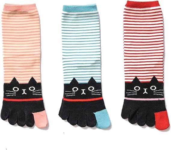 Amazon Bole Kk 5本指ソックス レディース 5本指靴下 水虫対策 吸汗速乾くつ下 スポーツ くるぶし靴下 猫柄 通学 可愛い 春夏秋冬 靴下 通販