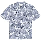Tori Richard Men's Coral Boreas Short Sleeve Button Up Shirt