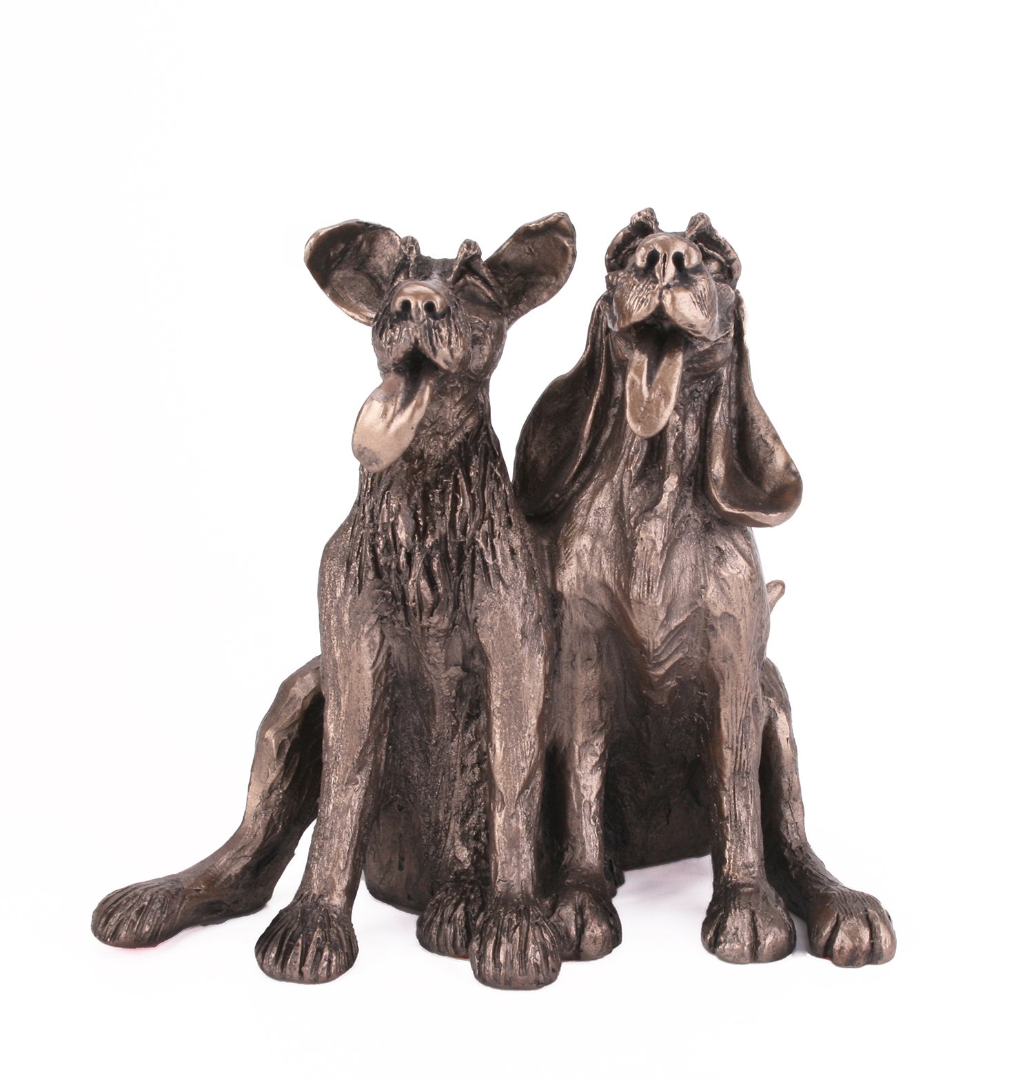 'Tom and Fred' Dog Sculpture in bronze by Harriet Dunn