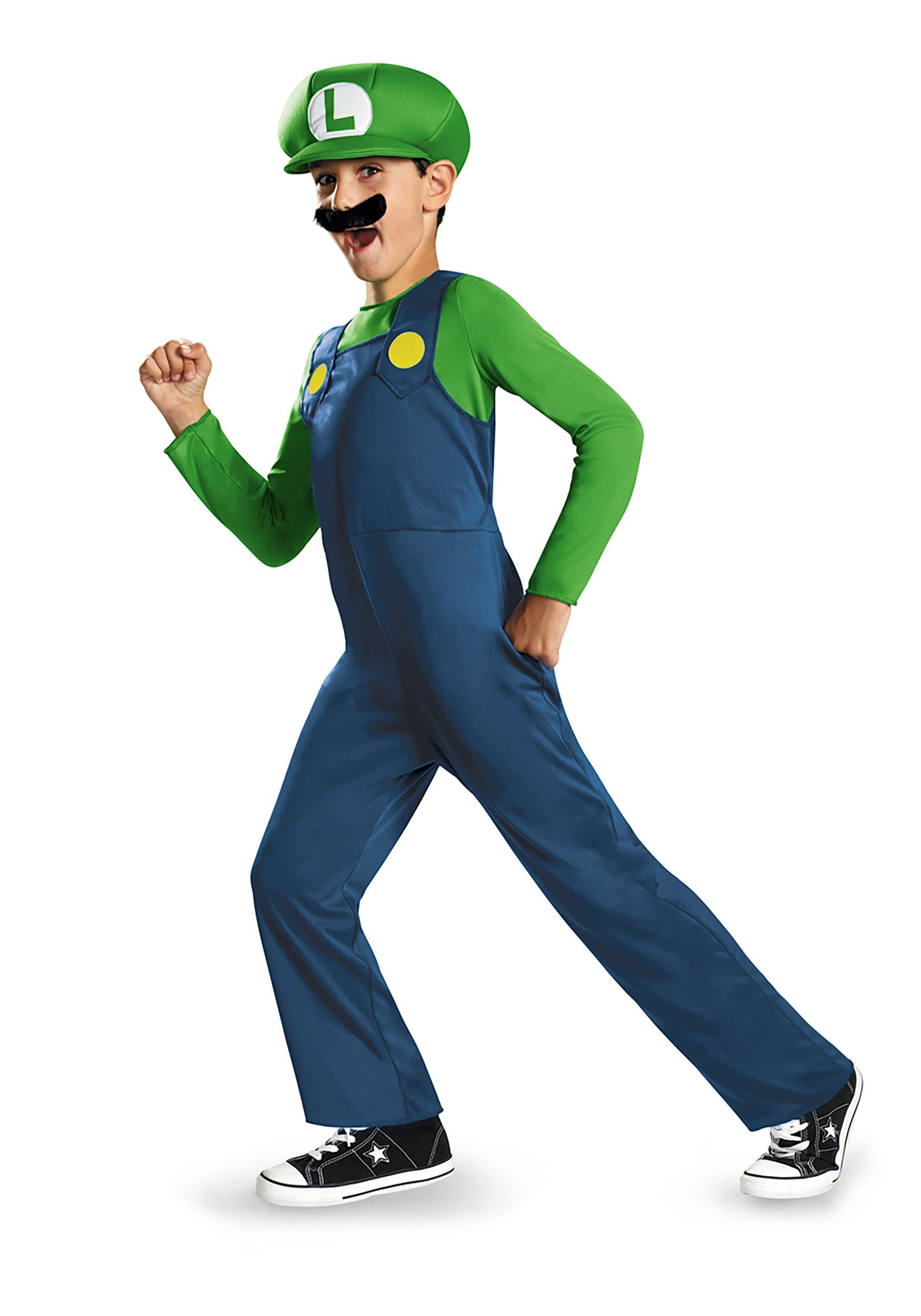 Disguise Nintendo Luigi Costume for Kids, Officially Licensed Super Mario Brothers Boys Costume