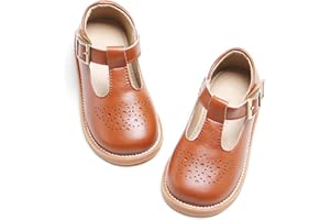 Kiderence Toddler Little Girls Mary Jane Dress Shoes School Oxford for Girls Flats