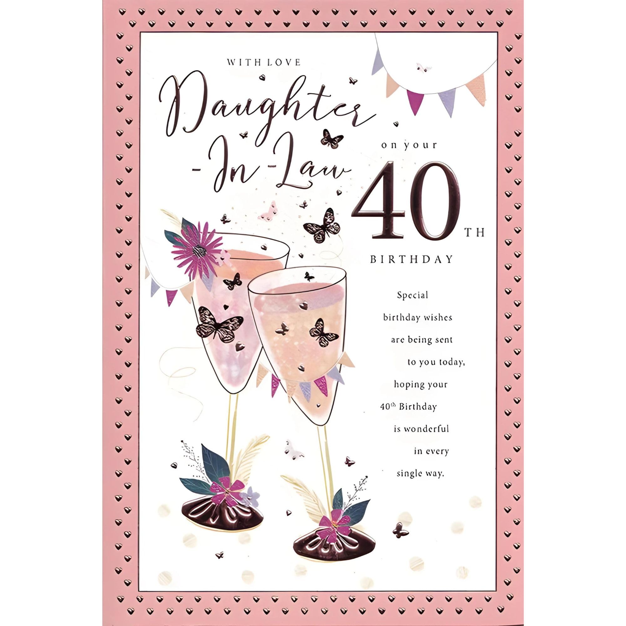 Daughter in law 40th Birthday Card