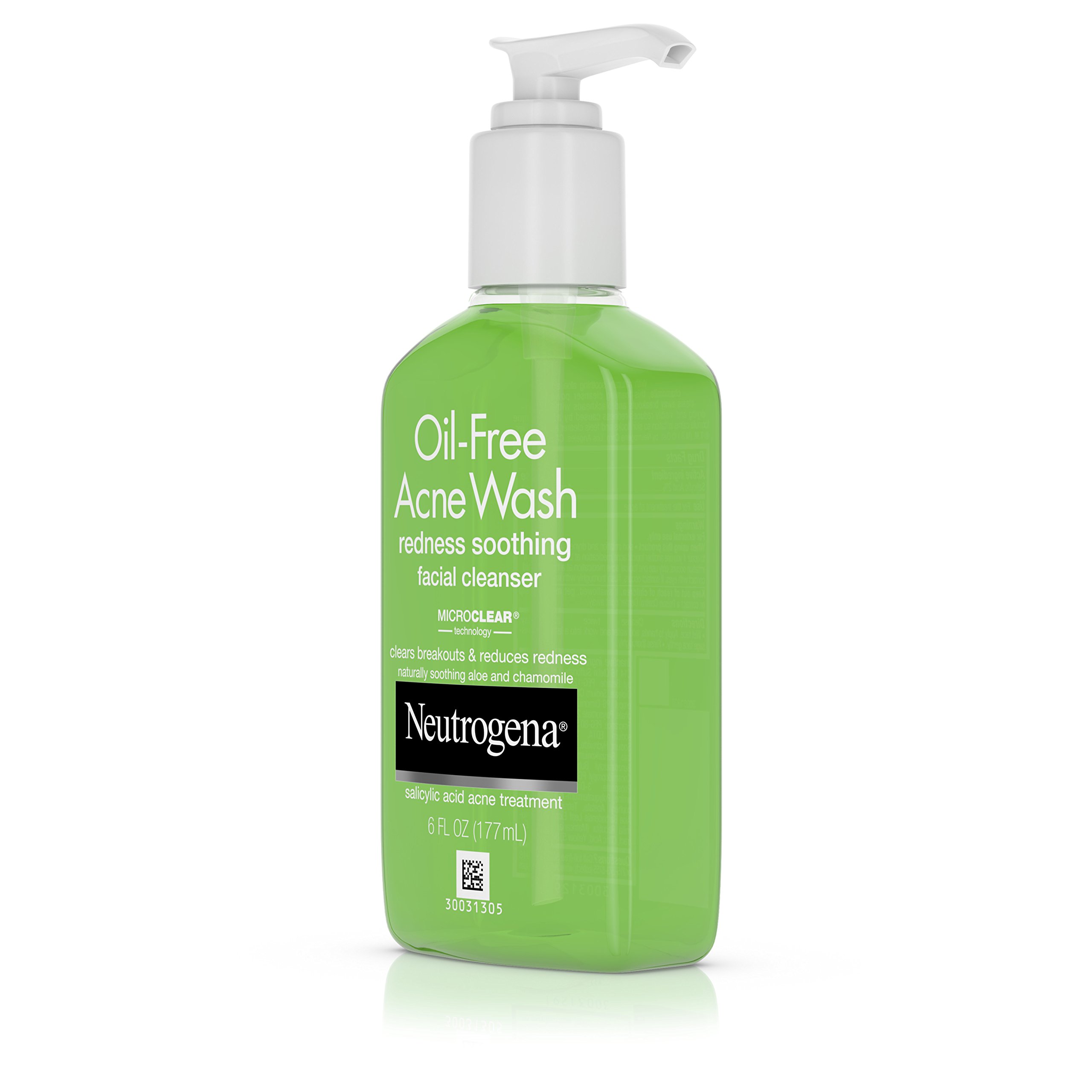 Neutrogena OilFree Acne and Redness Facial Cleanser, Soothing Face