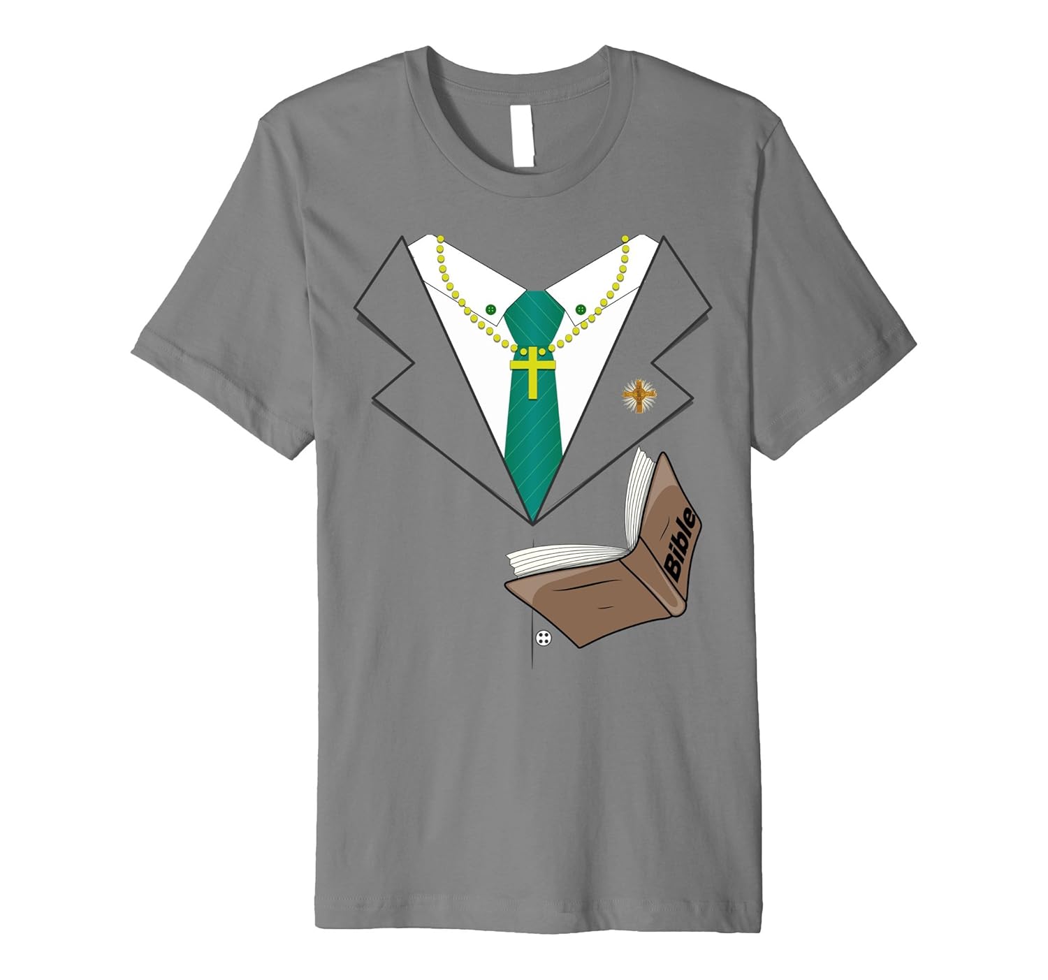 Preacher Suit Tie Halloween Costume Premium T-Shirt