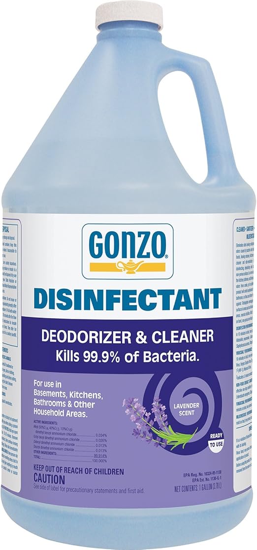 Gonzo Natural Magic Odor Eliminator Disinfectant All Purpose Cleaner 1 Gallon Lavender Scent Kill Germs For Pet Area Smoke Kitchen Musty Air Vomit Paint Amazon Com Grocery Gourmet Food