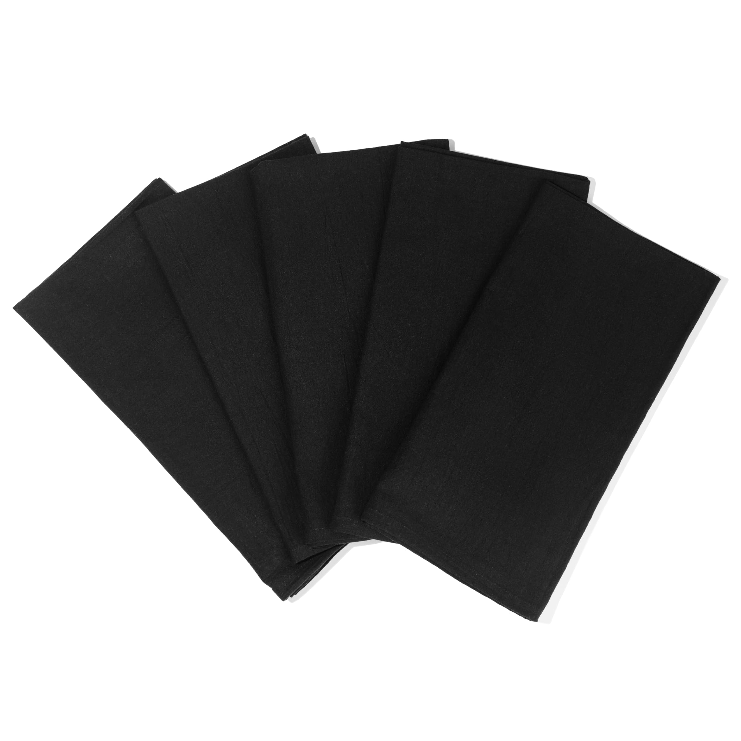Black Flour Sack Tea Towels