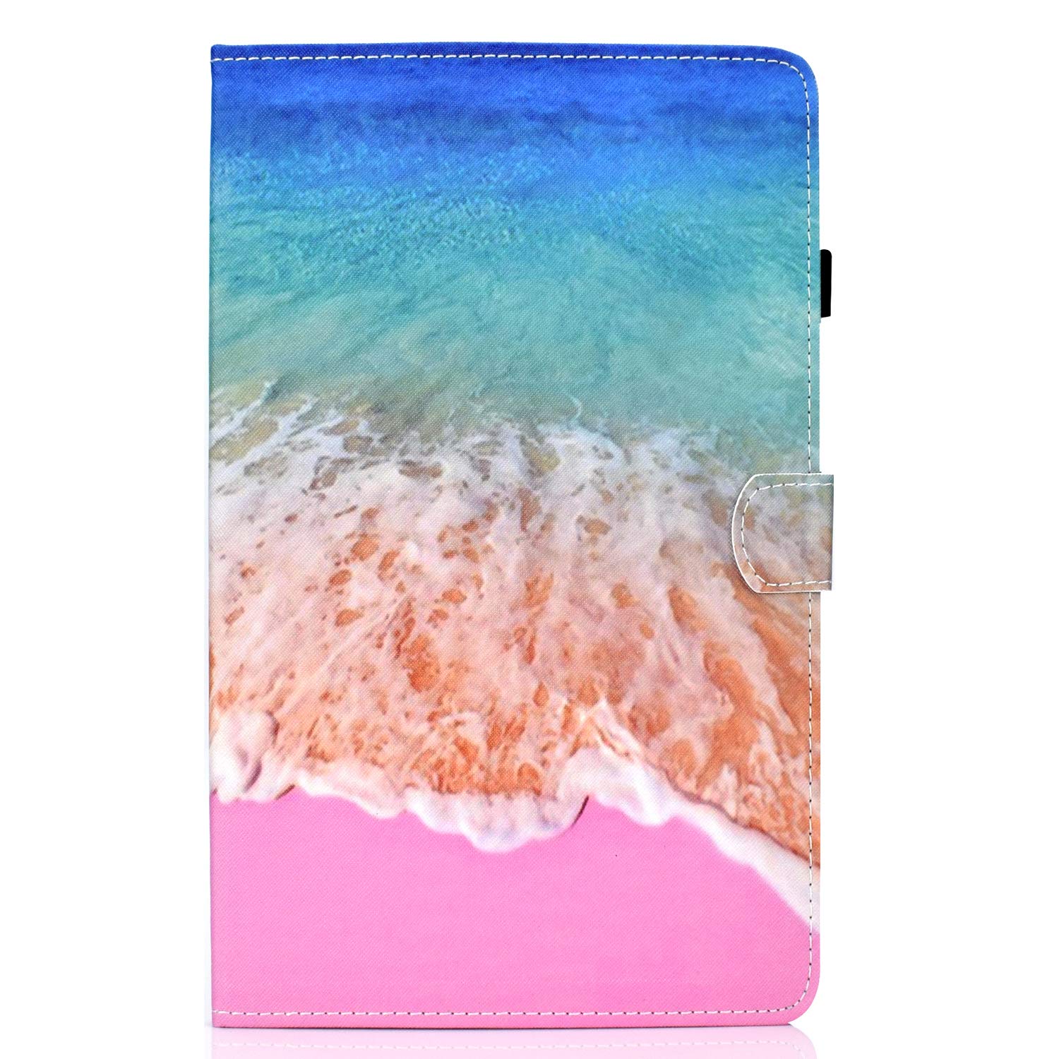Lspcase Samsung Galaxy Tab A 10.1 Inch SM-T510 / SM-T515 (2019) Case PU Leather Flip Cover Magnetic Stand Protective Tablet Case with Auto Sleep/Wake Function and Card Slots - Sea