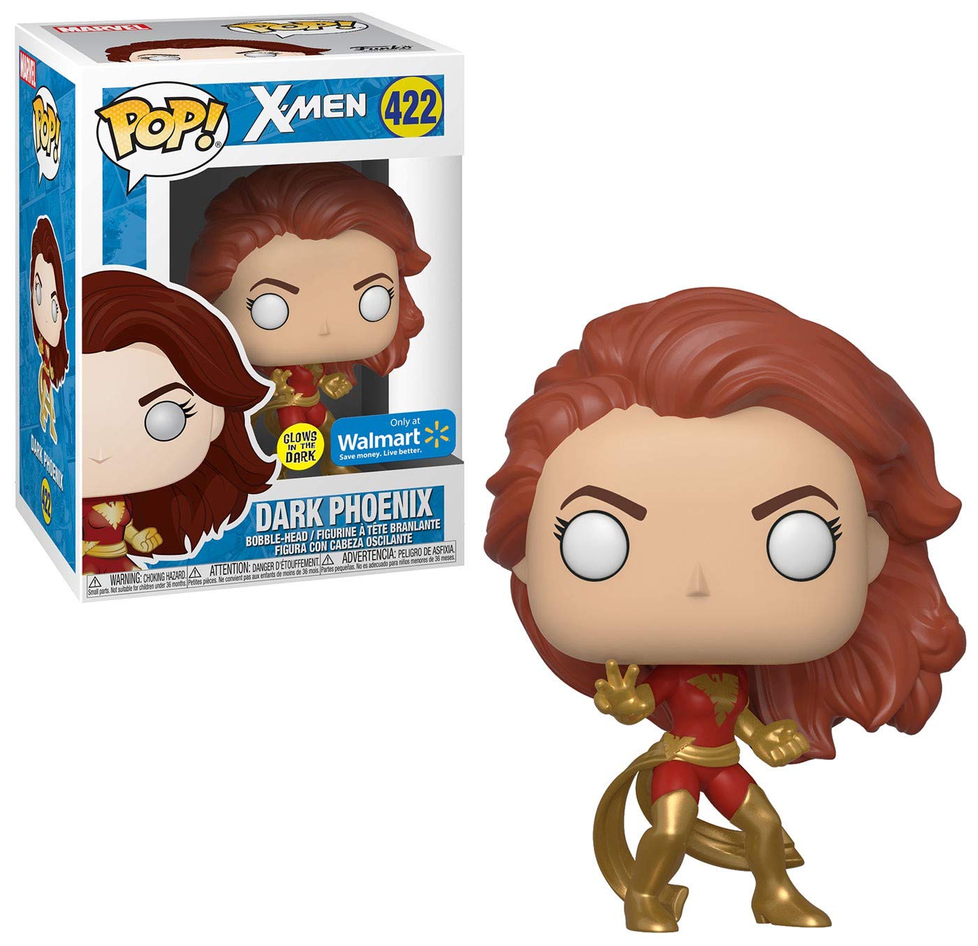 Unknown Noname X-Men - Bobble Head Pop No. 422 - Dark Phoenix GITD Special Edition