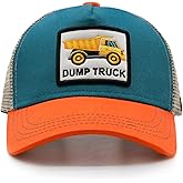 HAFOUXIGM Toddler Trucker Hats for Boys and Girls Adjustable Mesh Snapback Baseball Cap for Kids Age 2-6