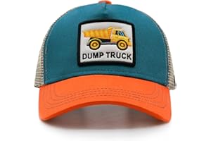 HAFOUXIGM Toddler Trucker Hats for Boys and Girls Adjustable Mesh Snapback Baseball Cap for Kids Age 2-6