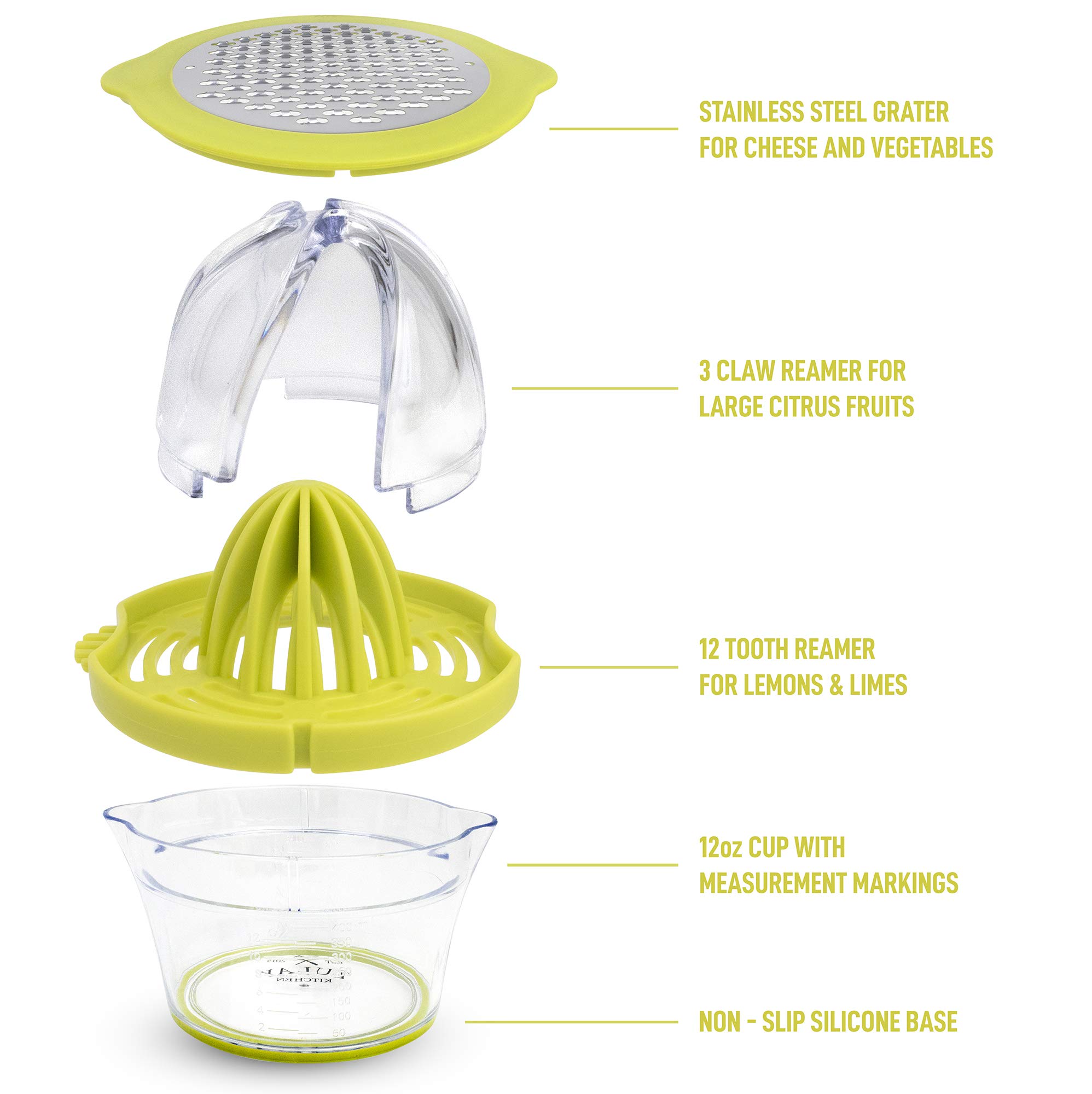 Zulay Premium Citrus Juicer Manual Hand Squeezer for Oranges, Lemons