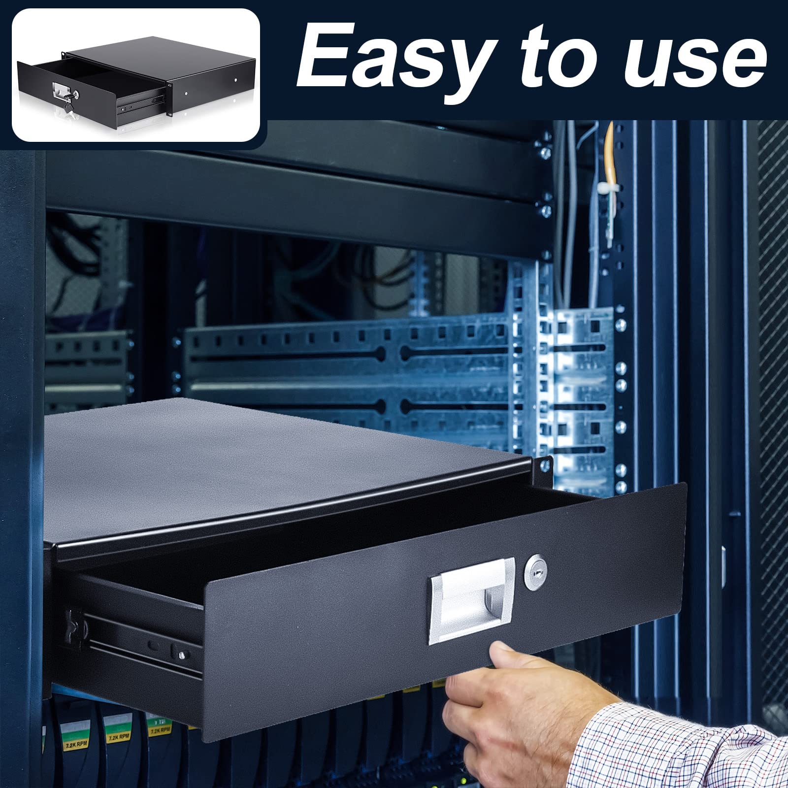 Server Computer Drawer Mua Server Cabinet Case Drawer Metal Rack Mount Tool Drawer 19 Inch ...