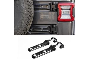 CheroCar for Jeep JL Tailgate Hinge Cover Spare Tire Bracket Rear Door Liftgate Trim Exterior Accessories for Jeep Wrangler J