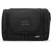 Tumi Men's Hanging Travel Kit, Black 1, One Size | Toiletries &amp; Cosmetics Organizer, Travel Essentials Bag with Hooks &amp; Pockets, Ballistic Nylon, Multiple Compartments