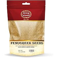 Spicy World Fenugreek Seeds (Methi) 7 Ounce Bag - All Natural & Pure - Resealable Bag