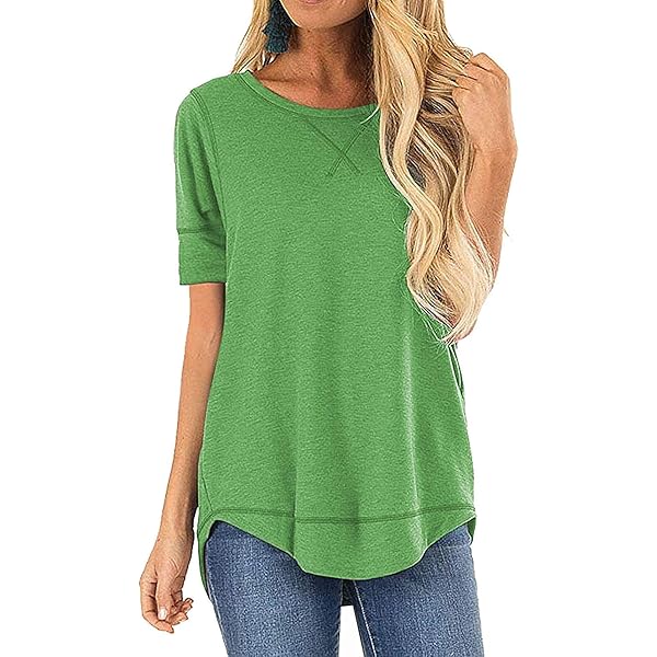 Womens Loose Fit T Shirts Cotton Casual Tops for Women