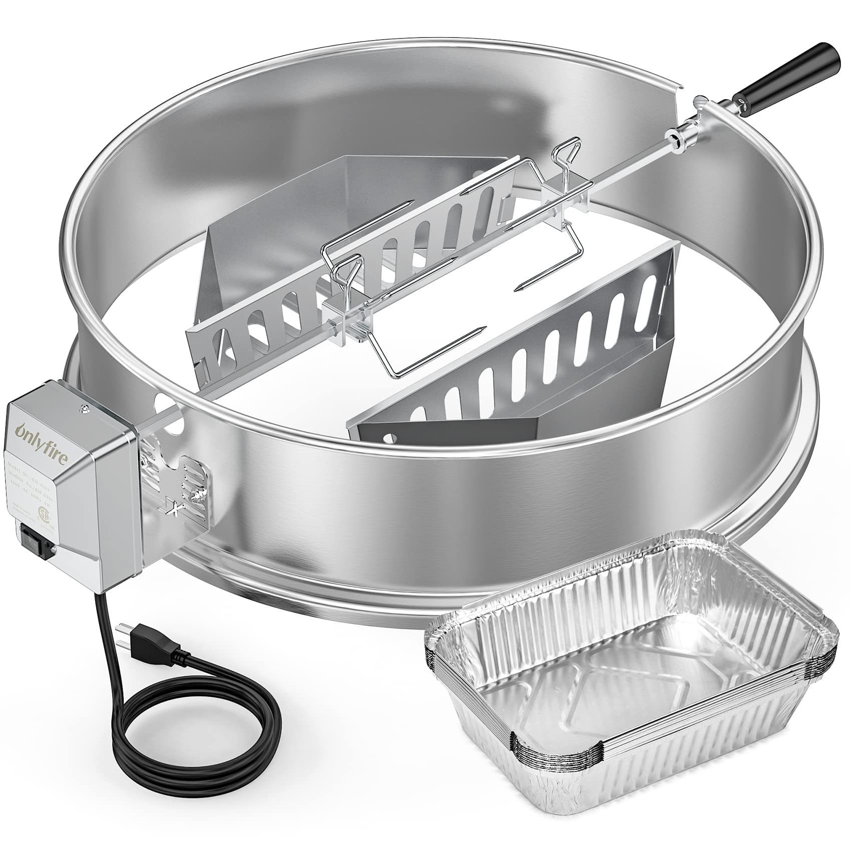 Mua Onlyfire Upgrade Stainless Steel Rotisserie Ring Kit for er 22