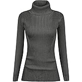v28 Turtleneck Ribbed Sweaters for Women Cute Sexy Knitted Warm Fitted Sweater