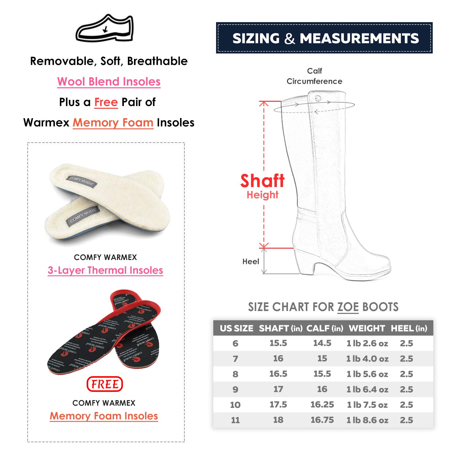 comfy moda women's winter boots