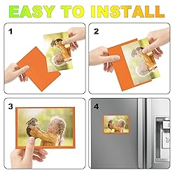 CHUNNIAO Orange Magnetic Picture Frame 4X6 for
